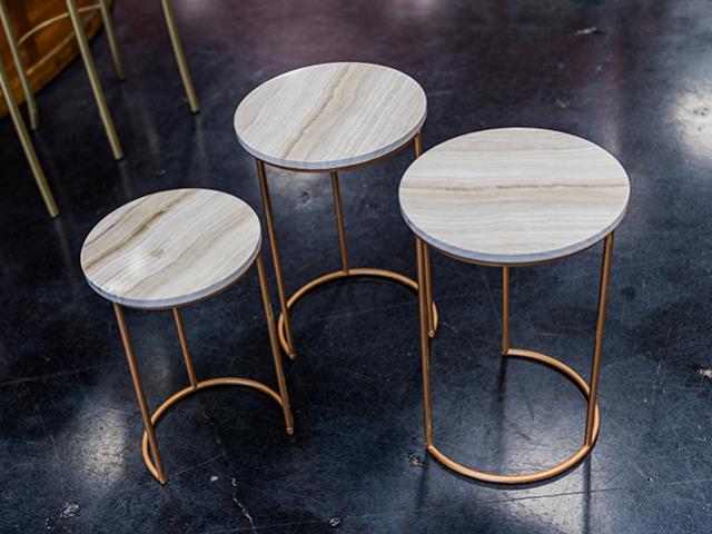 Rental store for 20  ROSE GOLD NESTING SIDE TABLE in Mishawaka IN