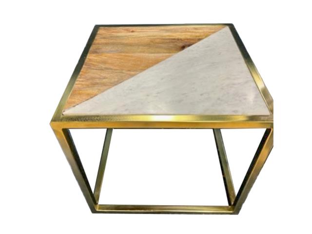 Rental store for MARBLE WOOD TOP ACCENT TABLE in Mishawaka IN
