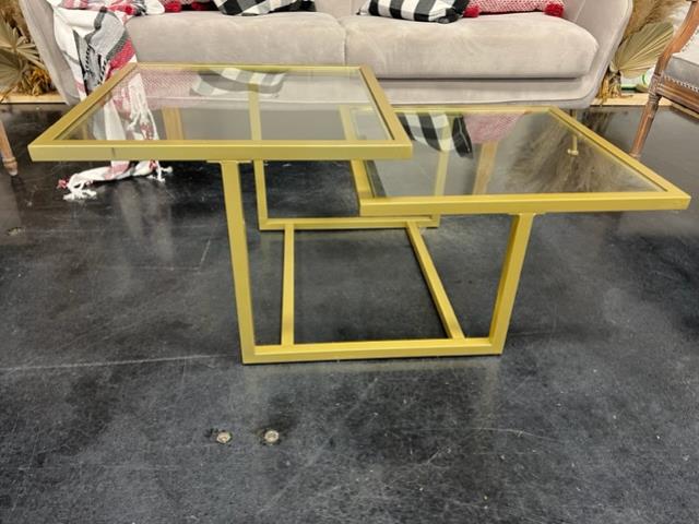Rental store for TWO-TIER GOLD COFFEE TABLE in Mishawaka IN