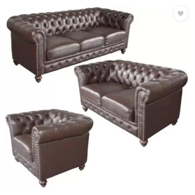 Rental store for TUFTED BROWN LEATHER COUCH in Mishawaka IN