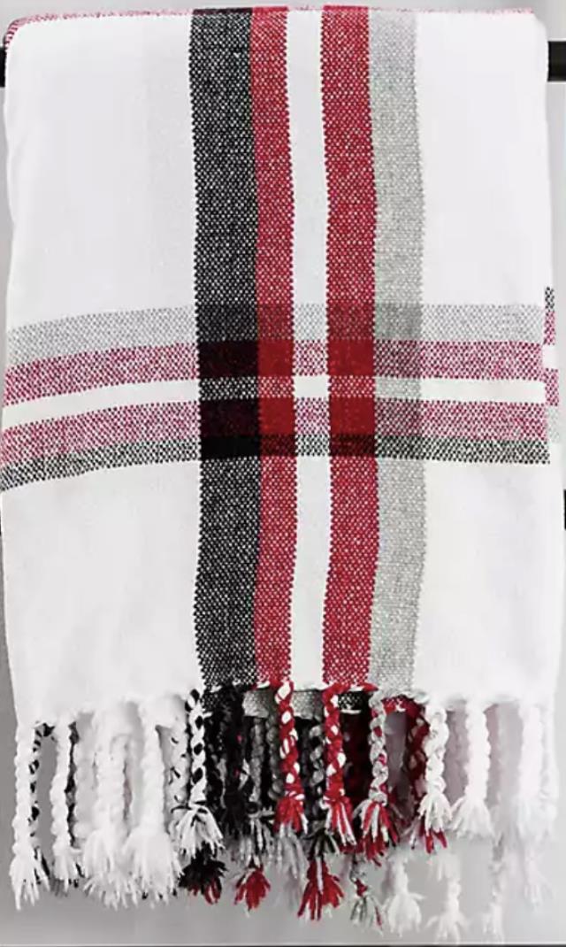 Rental store for RED WHITE PLAID THROW in Mishawaka IN